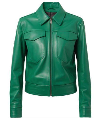 Women's Green Leather Jacket