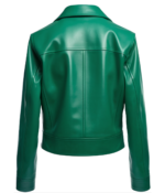 Women's Green Leather Jacket
