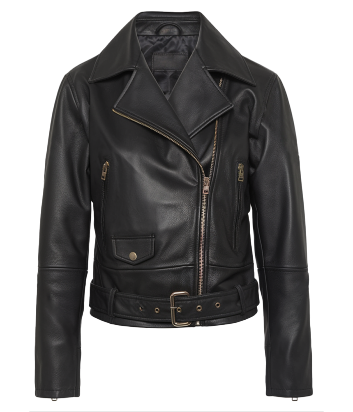 Women's Biker Black Leather Jacket