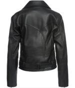 Women's Biker Black Leather Jacket