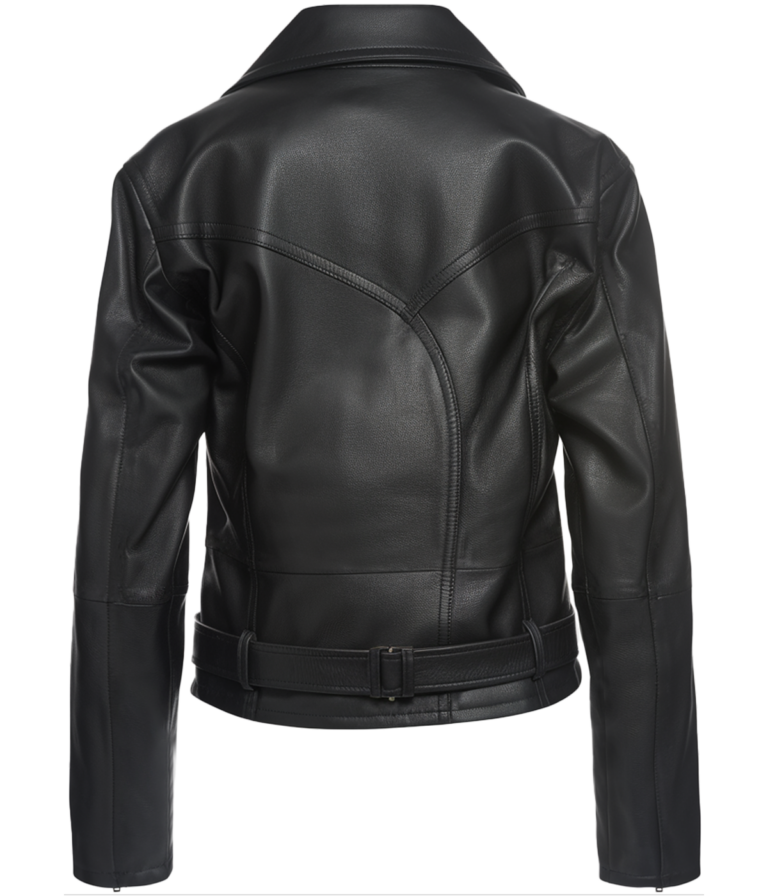 Women's Biker Black Leather Jacket