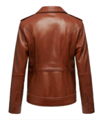 Men's Brown Biker Leather Jacket