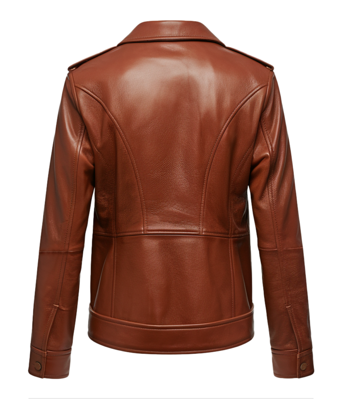 Men's Brown Biker Leather Jacket