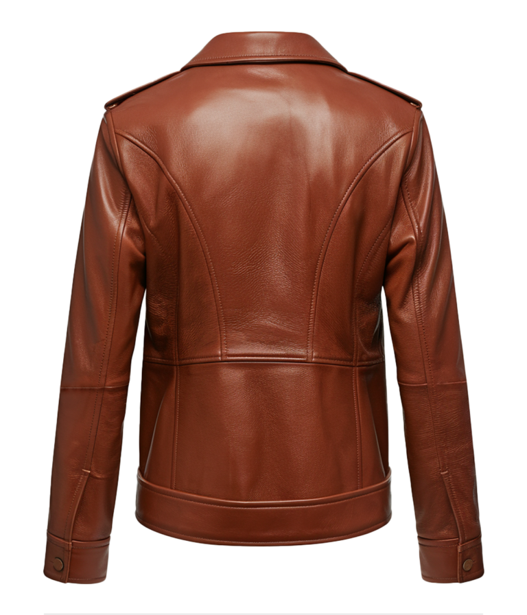 Men's Brown Biker Leather Jacket