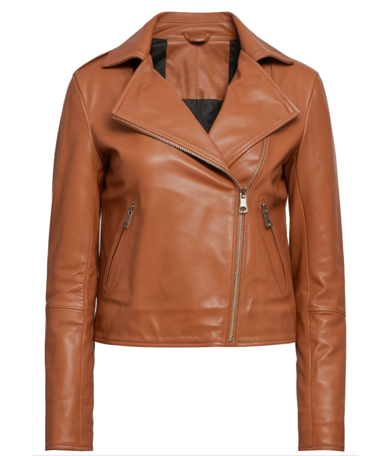 Women's Biker Light Purple Leather Jacket