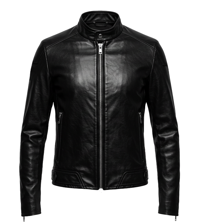 Biker Women's Black Leather Jacket