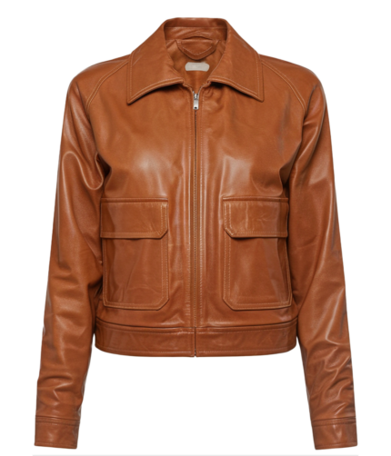Women's Ten Brown Leather Jacket