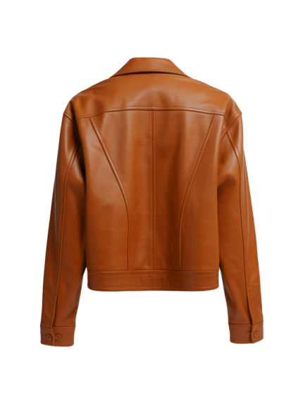 Women's Ten Brown Leather Jacket