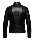 Biker Women's Black Leather Jacket