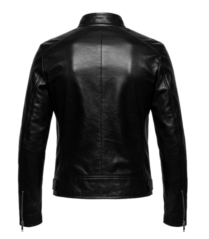 Biker Women's Black Leather Jacket