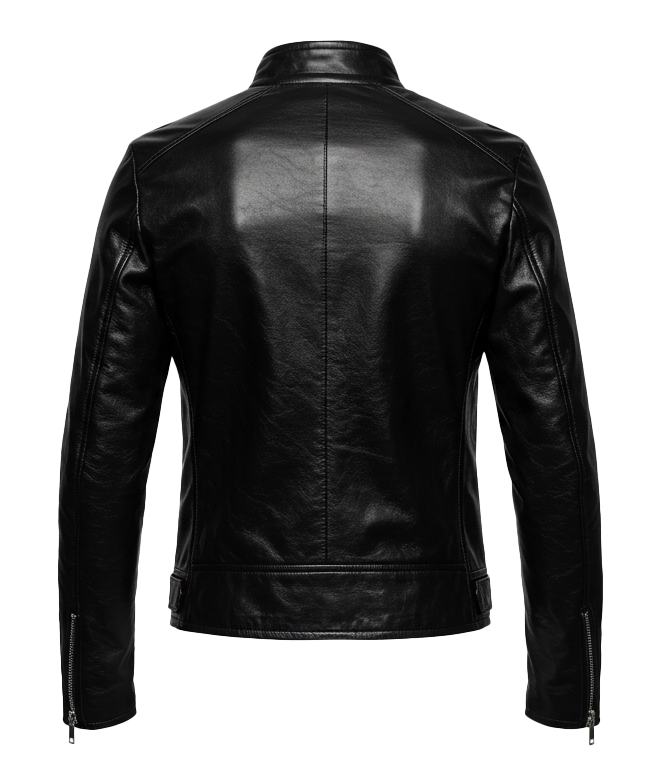 Biker Women's Black Leather Jacket
