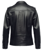 Women's Tactical Black Leather Jacket