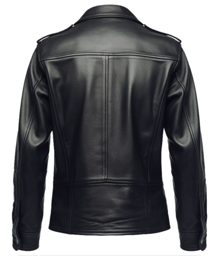 Women's Tactical Black Leather Jacket