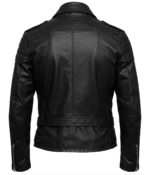 Women's Black Biker Leather Jacket