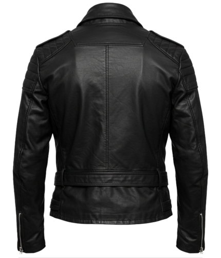 Women's Black Biker Leather Jacket