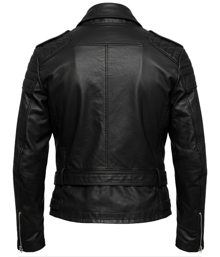 Women's Black Biker Leather Jacket