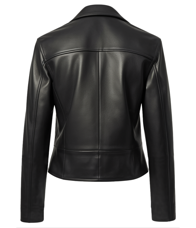 Women's Bomber Black Leather Jacket